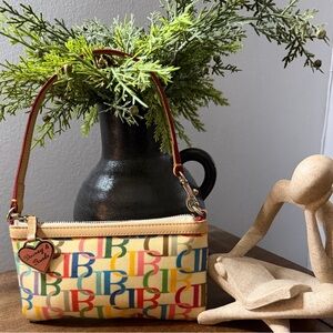 Dooney & Bourke Vintage Retro Rainbow Wristlet